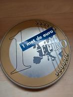Blik bewaarblik opbergblik 1 met de euro, Verzamelen, Blikken, Ophalen of Verzenden, Overige, Overige merken