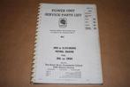 MGC Power Unit Service Parts List - Oldtimer, Ophalen of Verzenden