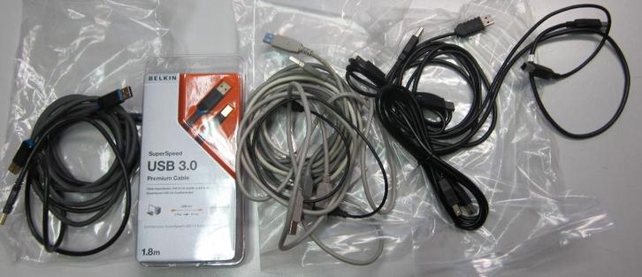Te Koop: Elf printer kabels, USB A > B.  , Computers en Software, Printerbenodigdheden, Nieuw, Printerkabel, Ophalen of Verzenden