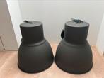 2 IKEA Heltar hanglampen, Huis en Inrichting, Lampen | Hanglampen, Ophalen, Zo goed als nieuw, Industrieel, Minder dan 50 cm