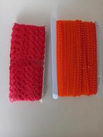 Vintage retro bies/afzetband rood/oranje, Hobby en Vrije tijd, Naaien en Fournituren, Ophalen of Verzenden, Nieuw, Garen of Naald(en)