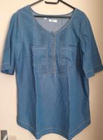 Nieuwe spijker blouses korte mouwen, Ophalen of Verzenden, Nieuw, Maat 46/48 (XL) of groter, Blauw