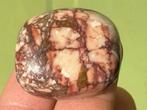 Roze Maligano Jaspis uit Indonesië edelsteen broekzaksteen, Ophalen of Verzenden, Mineraal