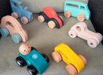 Houten speelgoed auto's 7x auto ZGAN, Ophalen of Verzenden, Zo goed als nieuw, Rij- of Hobbelspeelgoed