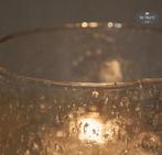 Windlicht bubbles S cilinder glazen stoer sober landelijk, Verzenden, Nieuw
