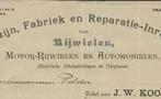 HAARLEM FACT. RIJWIEL, MOTOREN AUTOMOBIEL 1910, Ophalen of Verzenden, Gebruikt, Overige typen