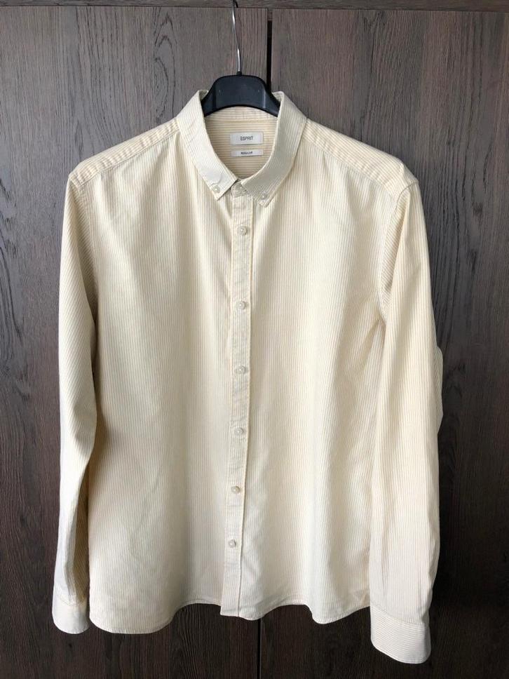 ESPRIT overhemd, maat L, Kleding | Heren, Overhemden, Gedragen, Halswijdte 41/42 (L), Geel, Verzenden