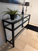 Stijlvolle Dressoir met Glazen Bladen, Huis en Inrichting, Tafels | Sidetables, Ophalen, 100 tot 150 cm, Glas, Zo goed als nieuw