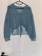 Bershka Crop Blouse - Maat M, Ophalen of Verzenden, Zo goed als nieuw, Maat 38/40 (M), Blauw