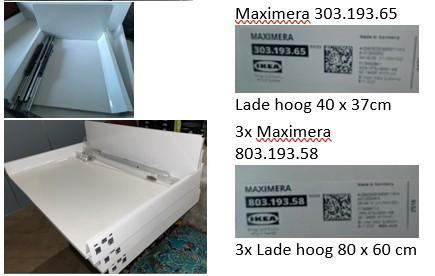 Ikea keukenlades & diversen, Huis en Inrichting, Keuken | Keukenelementen, Minder dan 100 cm, 50 tot 100 cm, 25 tot 50 cm, Ophalen