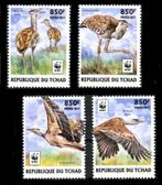 WWF BIRDS = ARAB.TRAP = sv4st TCHAD-010, Postzegels en Munten, Postzegels | Thematische zegels, Dier of Natuur, Verzenden, Postfris