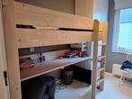 Mooie houten hoogslaper met bureau, Ophalen, Gebruikt, Hoogslaper
