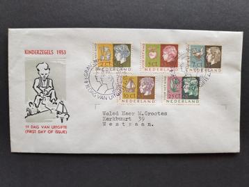 Eerstedagenvelop E15 - Kinderzegels 1953 beschikbaar voor biedingen