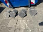 4 kopstukken nok, Doe-het-zelf en Verbouw, Dakpannen en Dakbedekking, Ophalen, Zo goed als nieuw, Zwart, Dakpannen