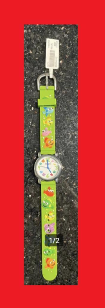 NIEUW Regal Horloge Fish vis kado cadeau kind klokje klok  beschikbaar voor biedingen