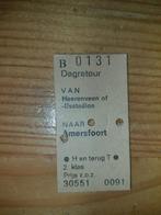 .Dagretour van Heerenveen naar Amersfoort 2e klas 1980, Ophalen of Verzenden, Zo goed als nieuw, Trein, Overige typen