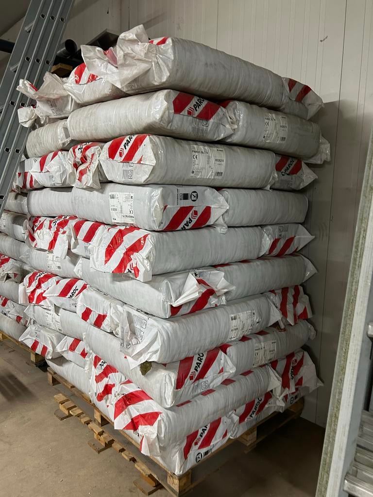 Paroc BLT 9 Steenwol - 6 Pallets, Doe-het-zelf en Verbouw, Isolatie en Afdichting, Ophalen, 12 cm of meer, Nieuw, Steenwol
