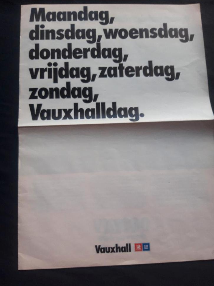 Folder – RAI krant Vauxhall programma 1976, Boeken, Auto's | Folders en Tijdschriften, Zo goed als nieuw, Overige merken, Ophalen of Verzenden