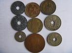 Franse munten. Geen bodemvondst. 9 stuks, Ophalen of Verzenden, Frankrijk, Setje