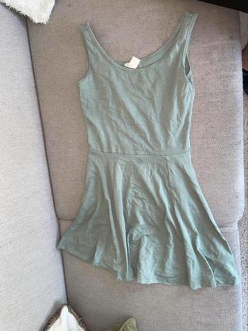 H&m 158 164 jurk jurkje skaterdress groen groene beschikbaar voor biedingen