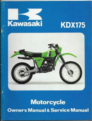 Kawasaki KDX175 manual handboek (803p) beschikbaar voor biedingen
