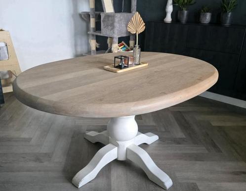 Massief eiken eettafel ovaal 150x110x76, Huis en Inrichting, Tafels | Eettafels, Gebruikt, 100 tot 150 cm, 200 cm of meer, Vijf personen of meer