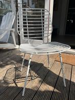 Witte Draadstaal Stoel, Huis en Inrichting, Stoelen, Ophalen, Gebruikt, Wit, Metaal