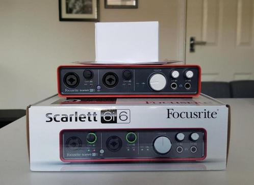 Focusrite Scarlett 6i6 USB Audio interface geluidskaart krk, Computers en Software, Geluidskaarten, Zo goed als nieuw, Extern
