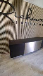 dressoir 4 deuren model Dax charcoal van Richmond Interiors, Ophalen, Met plank(en), Metaal, Nieuw