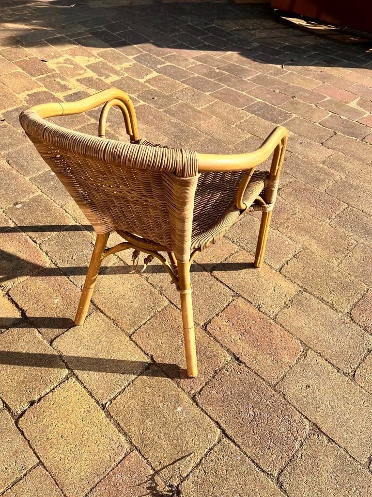 20 Terrasstoelen - Riet/Rotan, Ophalen, Gebruikt, Bruin, Riet of Rotan