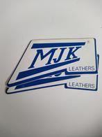 Twee stickers.   MJK. Leathers., Motoren, Accessoires | Stickers