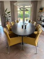 Eetkamerstoelen (8), Ophalen, Zo goed als nieuw, Leer