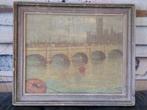 Bridge on the thames claude monet, Ophalen of Verzenden