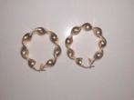Gouden wokkel oorbellen / versace creolen, Sieraden, Tassen en Uiterlijk, Oorbellen, Ophalen, Hangers, Nieuw, Goud