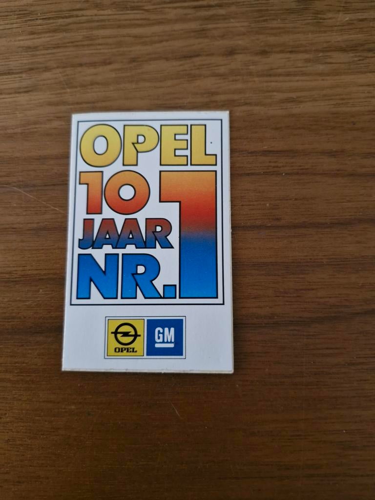 4440 Opel 10 Jaar Nr. 1 Sticker, Auto diversen, Autostickers, Ophalen of Verzenden