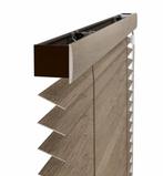 Houten Jaloezieën Raambekleding grijs beige greige, Ophalen, 100 tot 150 cm, 200 cm of meer, Grijs