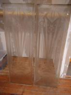 glas voor dubbele deur art deco/nouveau, Doe-het-zelf en Verbouw, Glas en Ramen, Minder dan 80 cm, Gebruikt, 120 tot 160 cm, Gevelraam of Ruit