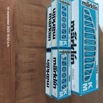Partij Marklin K-rails wissels-rails-bruggen beschikbaar voor biedingen