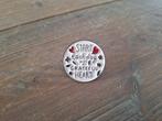 Pin met tekst - Start each day with grateful heart - te koop, Ophalen of Verzenden, Nieuw, Overige onderwerpen, Speldje of Pin