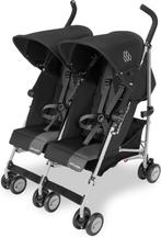 Maclaren - Lichtgewicht Duo Buggy - Zwart, Kinderen en Baby's, Buggy's, Ophalen of Verzenden, Zo goed als nieuw, Maclaren, Verstelbare rugleuning