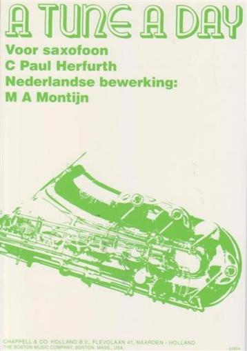 lesboek-Tune a Day Vol.1 voor Saxofoon - Nederlandse Uitgave beschikbaar voor biedingen