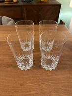 Antieke Kristallen water Glazen Set van 4, Ophalen of Verzenden