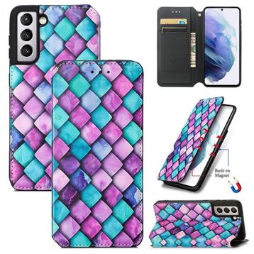 Luxe PU Lederen Wallet Case voor Galaxy S21 Plus _ Kleur #6
