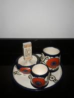 Antiek art deco compleet rookstel op blad, Antiek en Kunst, Verzenden