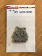 Stampendous kat kerst stempel, Ophalen of Verzenden, Zo goed als nieuw, Frame of Mal