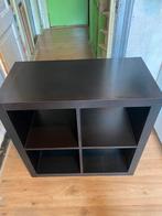 IKEA Kallax kast 4 vakken/vier vakken, zwartbruin 77x77 cm, Huis en Inrichting, Ophalen of Verzenden, Zo goed als nieuw
