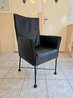 Montis Chaplin eetkamerstoel 6x zwart leder, Huis en Inrichting, Stoelen, Ophalen of Verzenden, Zo goed als nieuw, Zwart, Vijf, Zes of meer stoelen