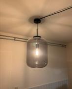 Mooie hanglamp van Karwei incl. lichtbron, Ophalen, Zo goed als nieuw, Glas, Minder dan 50 cm