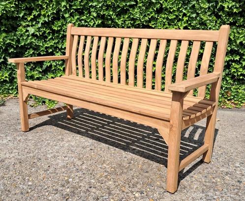 Nieuwe teakhouten tuinbank merk Teak Original 159 cm breed, Tuin en Terras, Tuinbanken, Nieuw, Teakhout, Ophalen