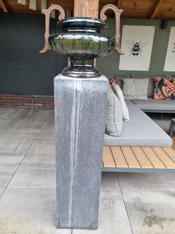 Antraciet Sokkel met Brocante Pot - 150cm beschikbaar voor biedingen
